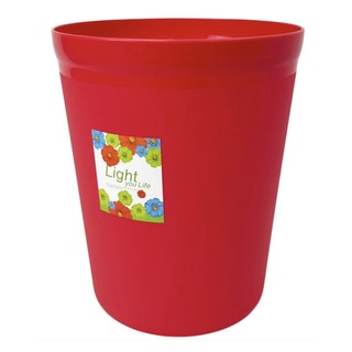 KEYWAY 聯府 好運花圓型大垃圾桶 14.5L, 紅色, 2個