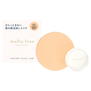 media 媚點 台灣公司貨 裸光細緻蜜粉餅, 自然, 1個