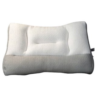 眠棉屋護頸助眠枕,白灰色,60 x 40cm,人體工學設計,舒緩肩頸壓力, 1個