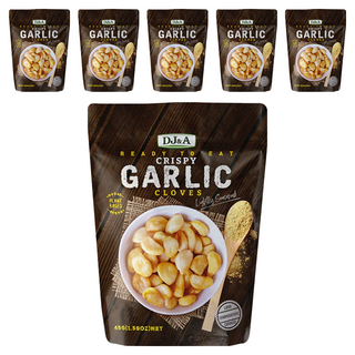 DJ&A 即食酥脆蒜瓣, 6包, 45g