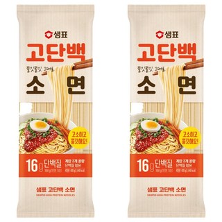 샘표 고단백 소면, 400g, 2개