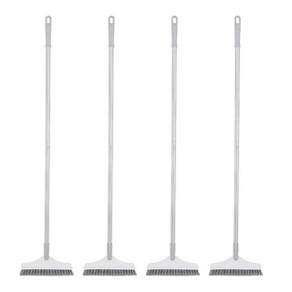 縫隙地板清潔刷 長柄地板刷, 白色, 4個