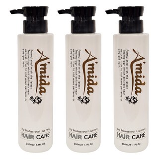aMIDa 阿蜜達 胺基酸柔順王 免沖洗護髮素, 330ml, 3瓶