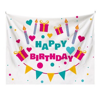 薄款生日掛布, 愛心禮物 多色