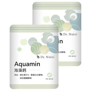 Dr. Nutri 芯漾生醫 海藻鈣複合錠,30顆,2袋,添加維生素D3,CPP,K2,幫助鈣質吸收,維持骨骼健康