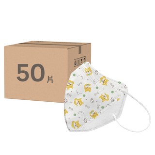 ataraxis 興安 大童醫用口罩, 柴犬, 50片, 1盒
