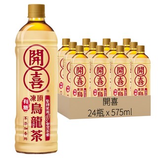 開喜 凍頂烏龍茶 有糖, 575ml, 24瓶