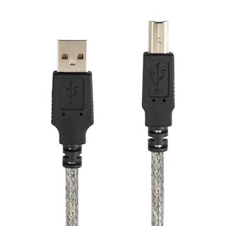 Cable 鍍鎳頭 48編屏蔽顯示器電纜線 C-USB-ABPP系列 USB A公 - B公 0.2m/1m/1.8m/3m/5m, 1條
