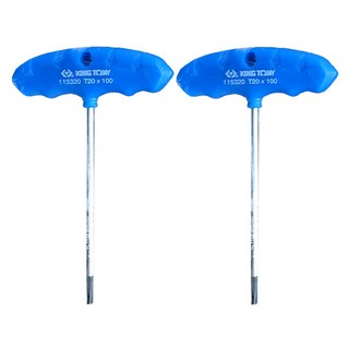 KING TONY 金統立 T把六角星型扳手 T20 KT115320R 台灣製造, 2支