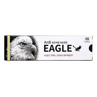AnB Eagle 專家用美術鉛筆 12入, 1個, 4B