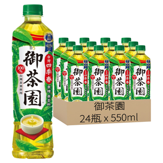 御茶園 台灣四季春 無糖, 550ml, 24瓶