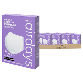 airdays Color fit鳥嘴型立體口罩 L KF94 白色 舒適透氣 有效防護, 24盒, 10片