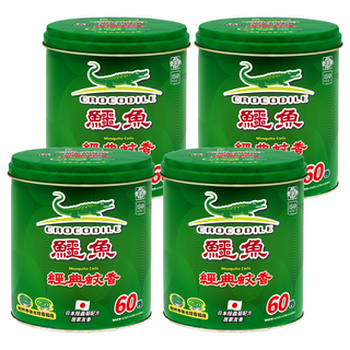 鱷魚 蚊香-A 附蚊香盤 + 插座, 750g, 4罐