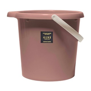 GINII 基尼 質感加厚手提水桶 6L 香頌粉 台灣設計製造, 1個