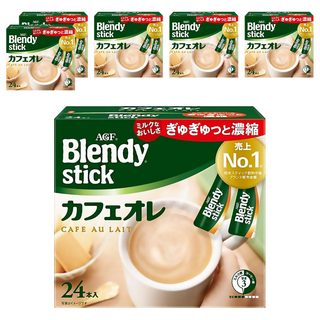 AGF Blendy 經典咖啡歐蕾風味即溶飲品, 8.2g, 24條, 6盒