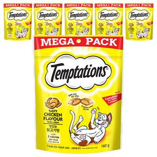 템테이션 고양이 간식, 맛있는 닭고기맛, 160g, 6개