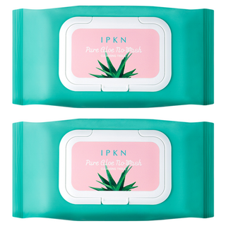 입큰 퓨어 알로에 노워시 클렌징 티슈 387g, 80매입, 2개