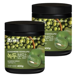 GOODHERB 綠豆粉, 400g, 2罐