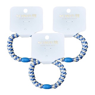 韓國 KNK 超彈力皮筋 髮圈髮束 3入組 F2011, 1組