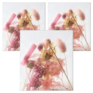 A-ONE 匯旺 浮游花DIY花材包 3包, 粉漾晨曦 粉色