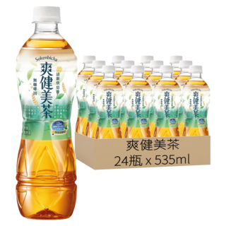 爽健美茶 寶特瓶 無糖, 535ml, 24瓶