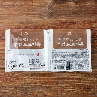 한둘 명인이 만든 투컵 도토리묵, 520g, 2개입, 1개