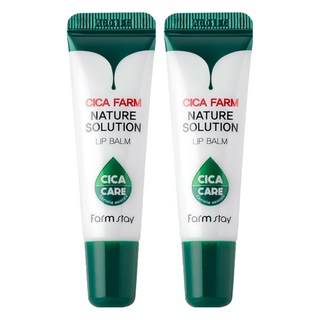Farm stay 積雪草護理潤唇膏, 單色, 10g, 2條