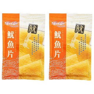 珍珍 魷魚片, 上等新鮮魷魚, 微波加熱後香氣四溢風味絕佳, 80g, 2包