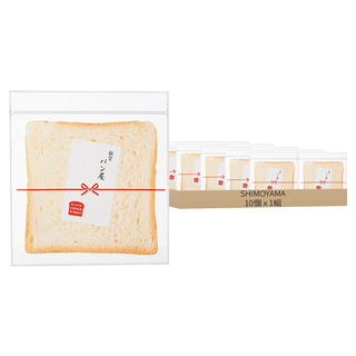 SHIMOYAMA 立體袋型冷凍保存解凍用切片吐司保鮮袋, 15.5 x 17.5cm, 10個, 1組