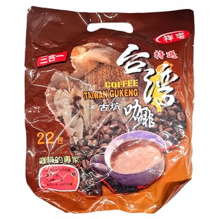 祥溢 古坑 三合一咖啡 台灣特產, 15g, 22包, 1袋