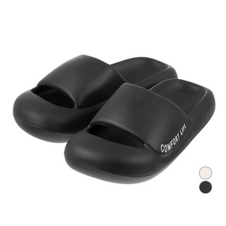 CARET _男女通用舒適生活EVA設計拖鞋, 黑色, 38-39 (245-250)