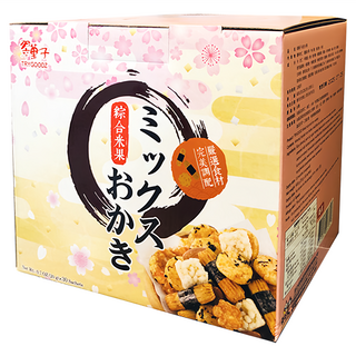 TRYGOODZ 翠菓子 綜合米果禮盒, 酥脆口感, 獨立小包裝, 600g, 1盒