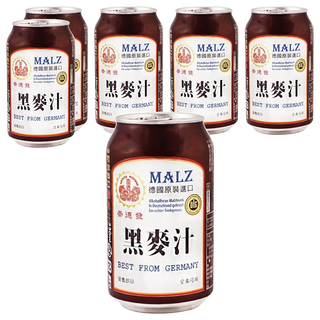 崇德發 黑麥汁, 330ml, 6罐