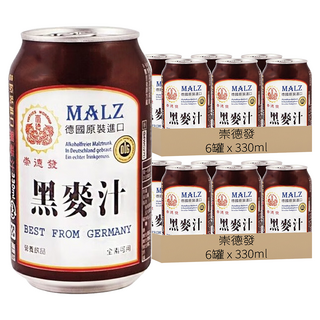 崇德發 黑麥汁, 330ml, 12罐