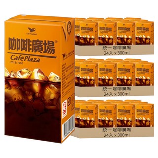 統一 咖啡廣場 經典焦糖風味咖啡, 300ml, 72入