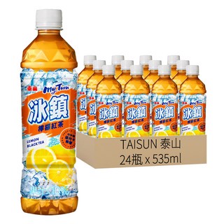 TAISUN 泰山 冰鎮檸檬紅茶, 535ml, 24瓶