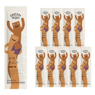GROCERY SEOUL 蒟蒻手撕條 吉拿棒口味, 10包, 35g