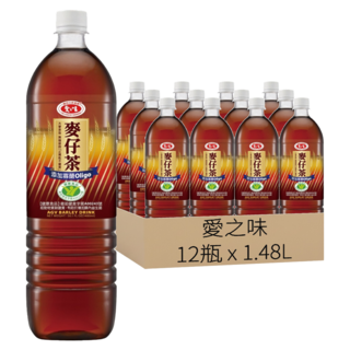 愛之味 麥仔茶, 1480ml, 12瓶