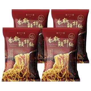 和秋 香麻辣拌麵, 勁辣香麻, 麵條彈牙涮嘴, 4包