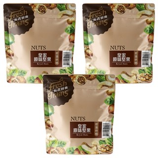 長青穀典 皇家原味堅果, 低溫烘焙, 220g, 3包
