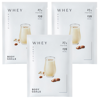 BODY GOALS 水解乳清蛋白Pro 花生牛奶, 3包, 40g