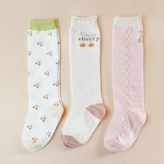 Kokobi Dorothy 女童可愛櫻桃長筒襪3雙組