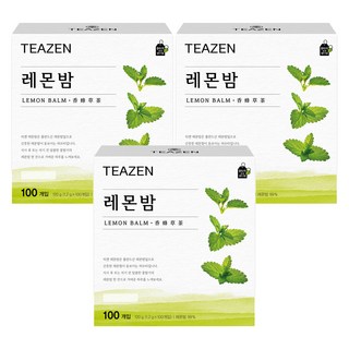 TEAZEN 茶禪 檸檬香蜂草茶茶包, 1.2g, 100包, 3盒