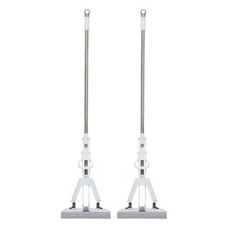 免手洗拖把 (含1海棉頭) 不鏽鋼/ABS/PVA, 2組