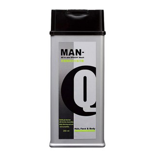 MAN-Q S1茶樹精油全效潔淨露, 快速去除汗味及黏膩汙垢, 從頭到腳快速潔淨, 350ml, 1瓶