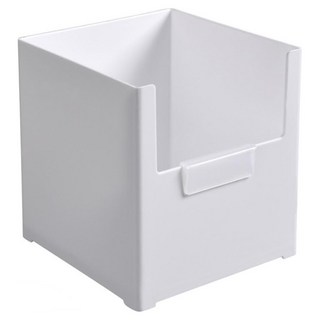 櫥櫃系統 S號雜物收納盒 14x14x15.5cm, 1層, 白色, 1個