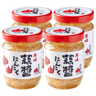 蒜蒜屋 原味蒜醬 精選台灣雲林蒜頭 獨家切片技術 油鹽封存, 125g, 4罐