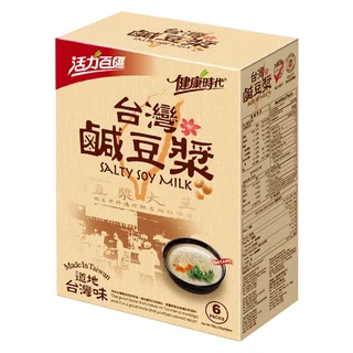 健康時代 台灣鹹豆漿 葷 32g x6包, 192g, 1盒