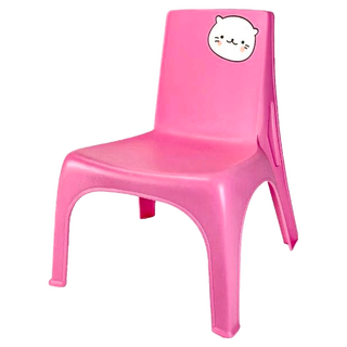 小比比椅 塑膠椅 椅凳, 桃紅色
