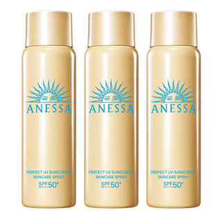 아넷사 퍼펙트 UV 선스크린 스킨케어 스프레이 NA SPF50+ PA++++, 60g, 3개